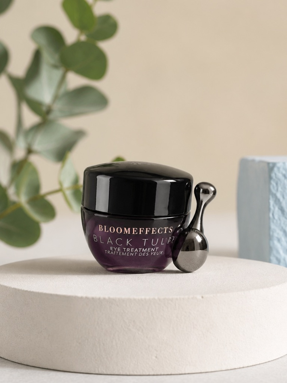 Bloomeffects Black Tulip Eye Cream in Black/Purple